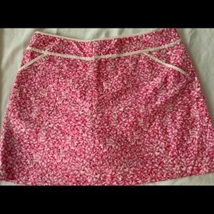 Lilly Pulitzer skort with pink ants